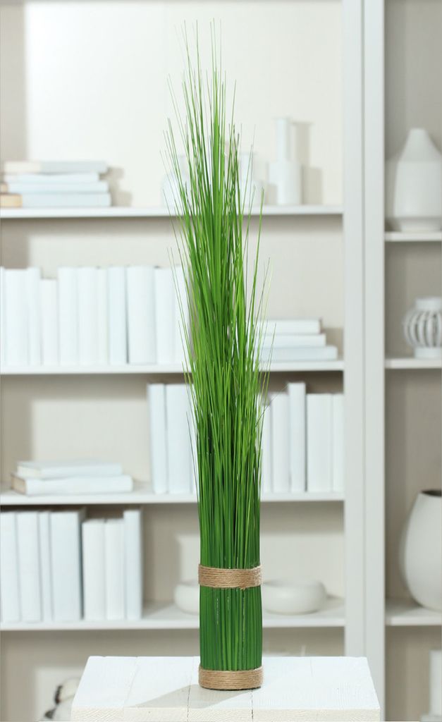 künstliches Stehgras Bündel, Deko Gräser H. 90cm D. 8,5cm Produktbild 