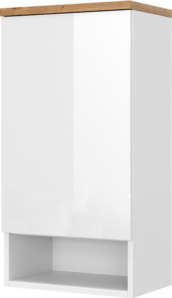 Kúpeľňová skrinka Vicco Eden Biely vysoký lesk 40 x 77.5 cm Obrázok produktu 