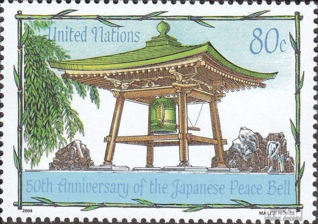 Briefmarken UNO - New York 2004 Mi 958 (kompl.Ausg.) postfrisch Japanische Friedensglocke