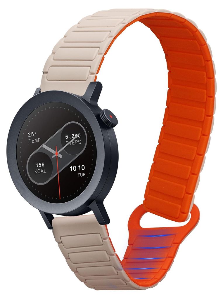 kwmobile Ersatzarmband kompatibel mit CMF Watch Pro 2 / Watch Pro 1 Armband - Fitnesstracker Silikon Band mit Magnetverschluss