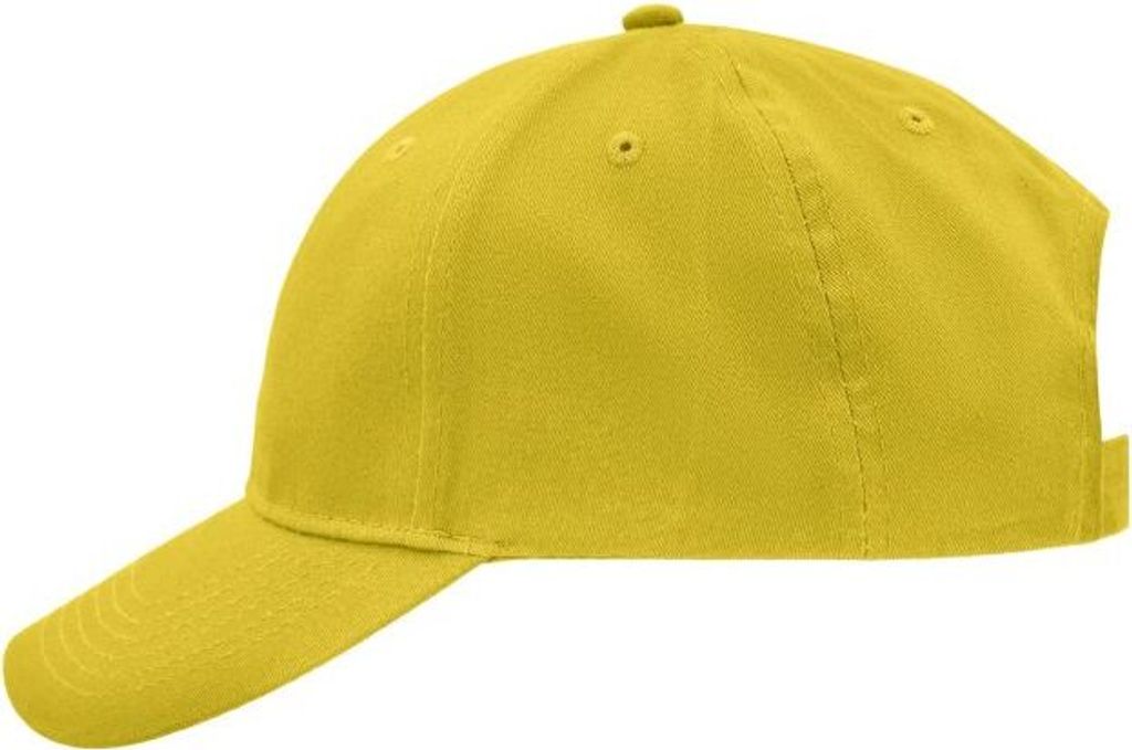 Brushed 6 Panel Cap sun-yellow, Gr. one size