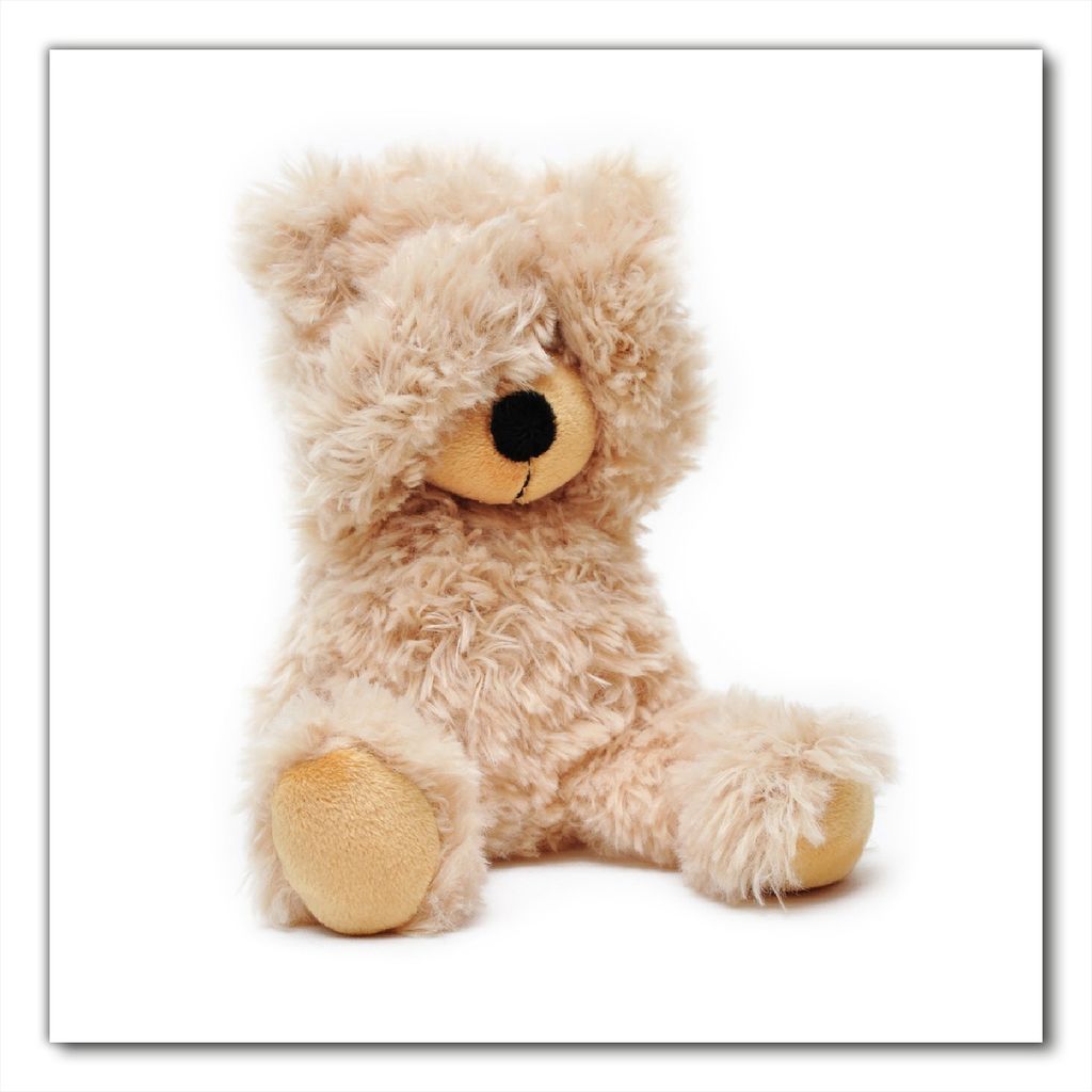 Wallario selbstklebende Möbelfolie/ Tischdecke für Innen und Außen, Größe: 100 x 100 cm - Süßer Teddybär
