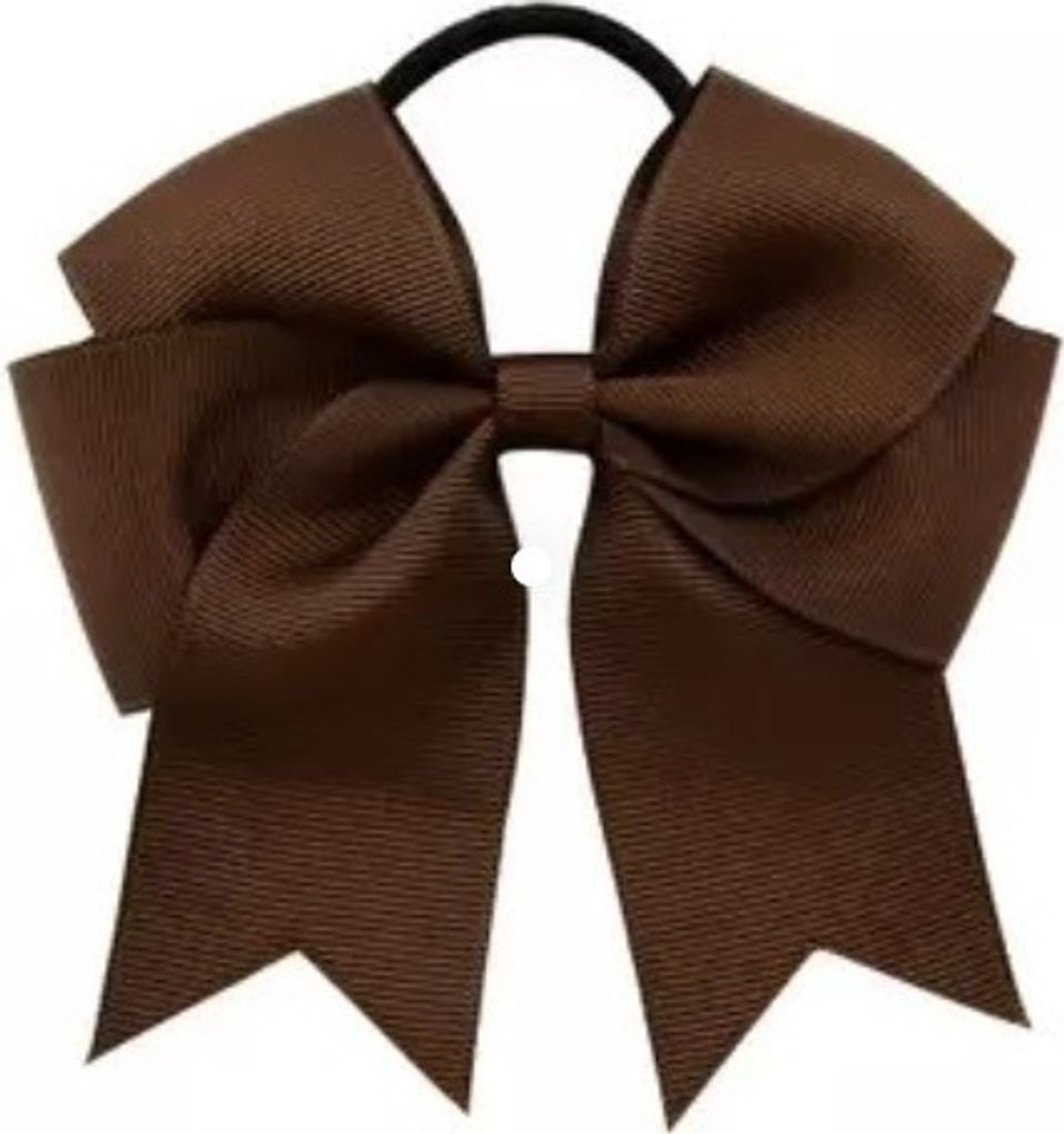 Stylisches Dunkelbraunes Ribbon Haargummi mit Schleife für Mädchen KP19089