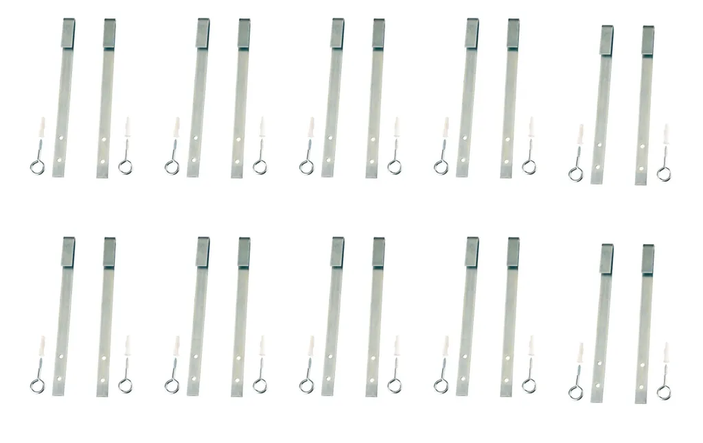 Fixation de Sécurité pour Caillebotis en Acier Galvanisé - Lot de 10