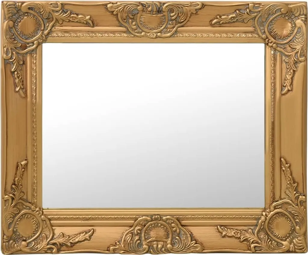 Specchio da parete in stile barocco 50x40 cm Golden