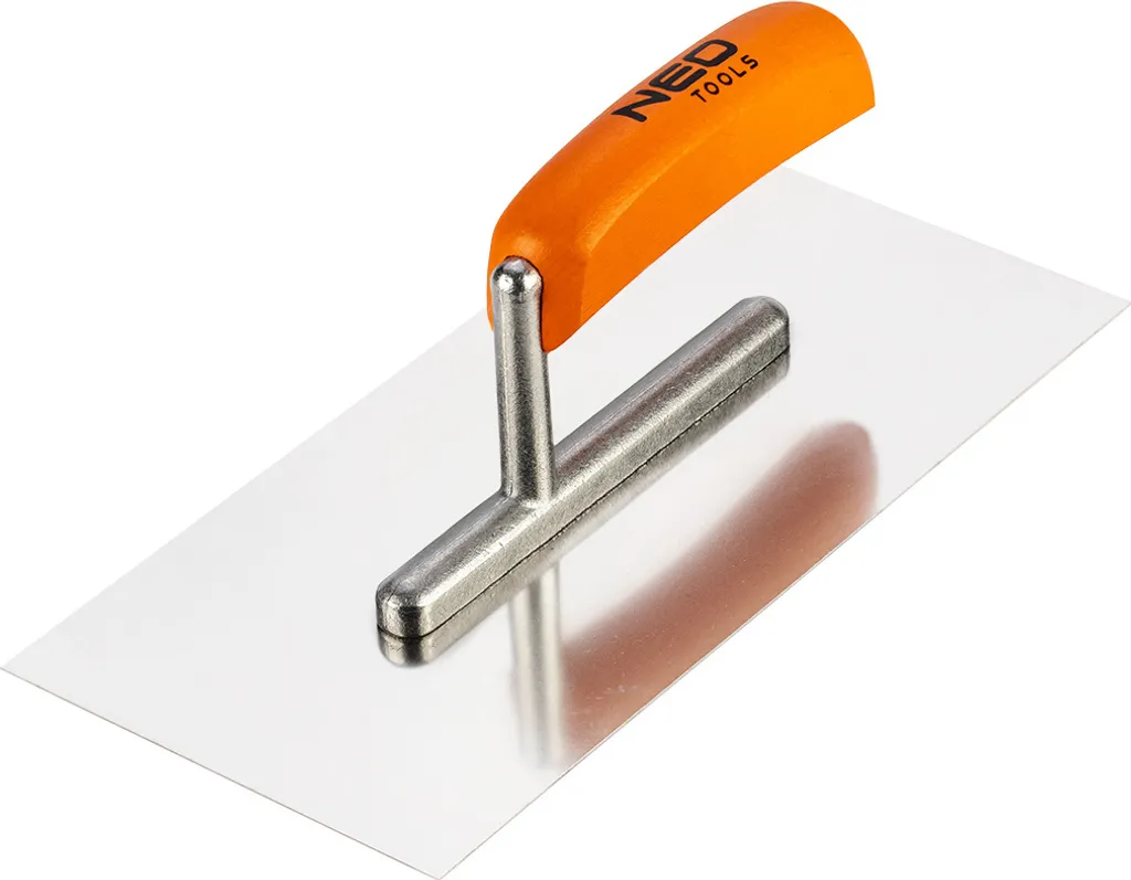 Neo Tools cazzuola 128 x 270 mm, spessore lama 0,7 mm acciaio inox | Manico ergonomico in legno laccato, lama in acciaio inox