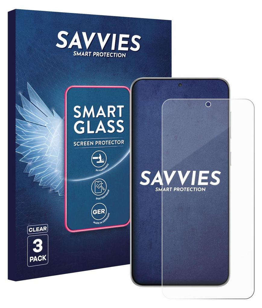 3x Savvies Schutzglas Folie für Samsung Galaxy F56 9H Panzer Schutzfolie Glas Displayschutz klar transparent