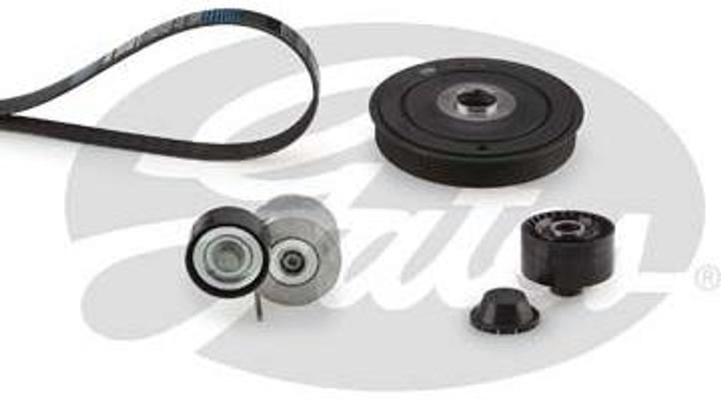 GATES K296PK1708 Keilrippenriemensatz OE kompatibel mit Partner, 206, 2, Fusion, Fiesta, Xsara