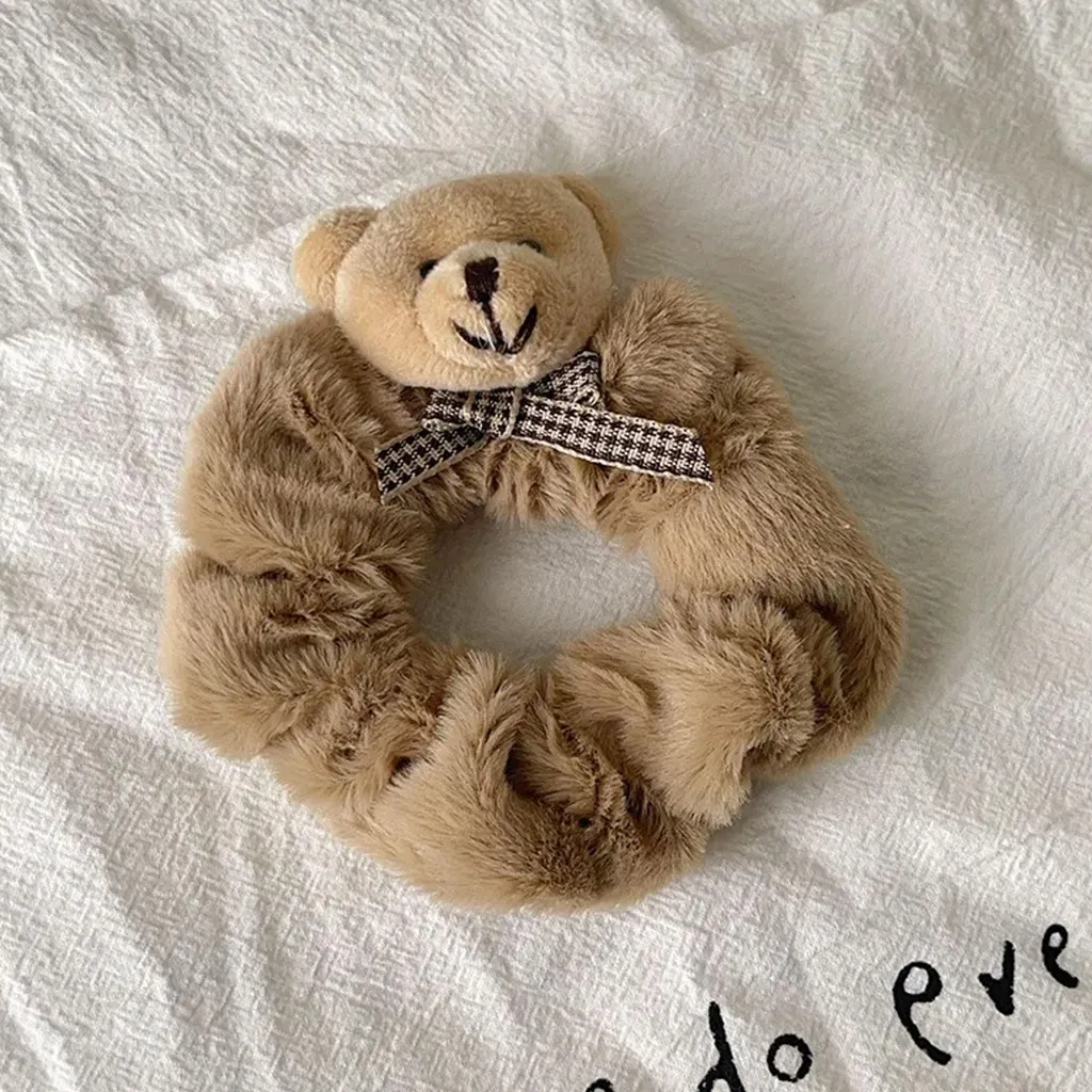 Accessorio Capelli Teddy Bear - Peluche Marrone Elegante e Comodo - 3