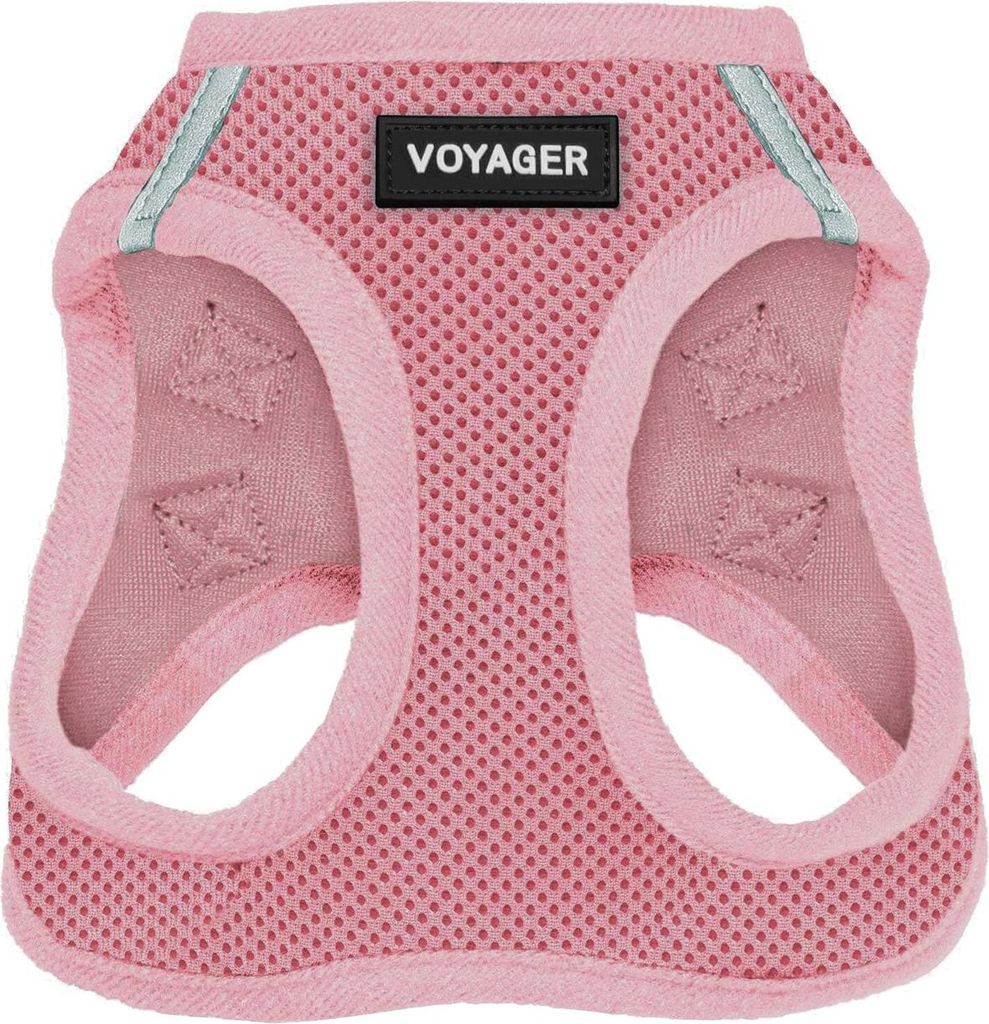 Voyager Step-In Air Hundegeschirr by Best Pet Supplies - All Weather Mesh Step in Vest Harness für kleine und mittlere Hunde, Rosa, size M - Brust...