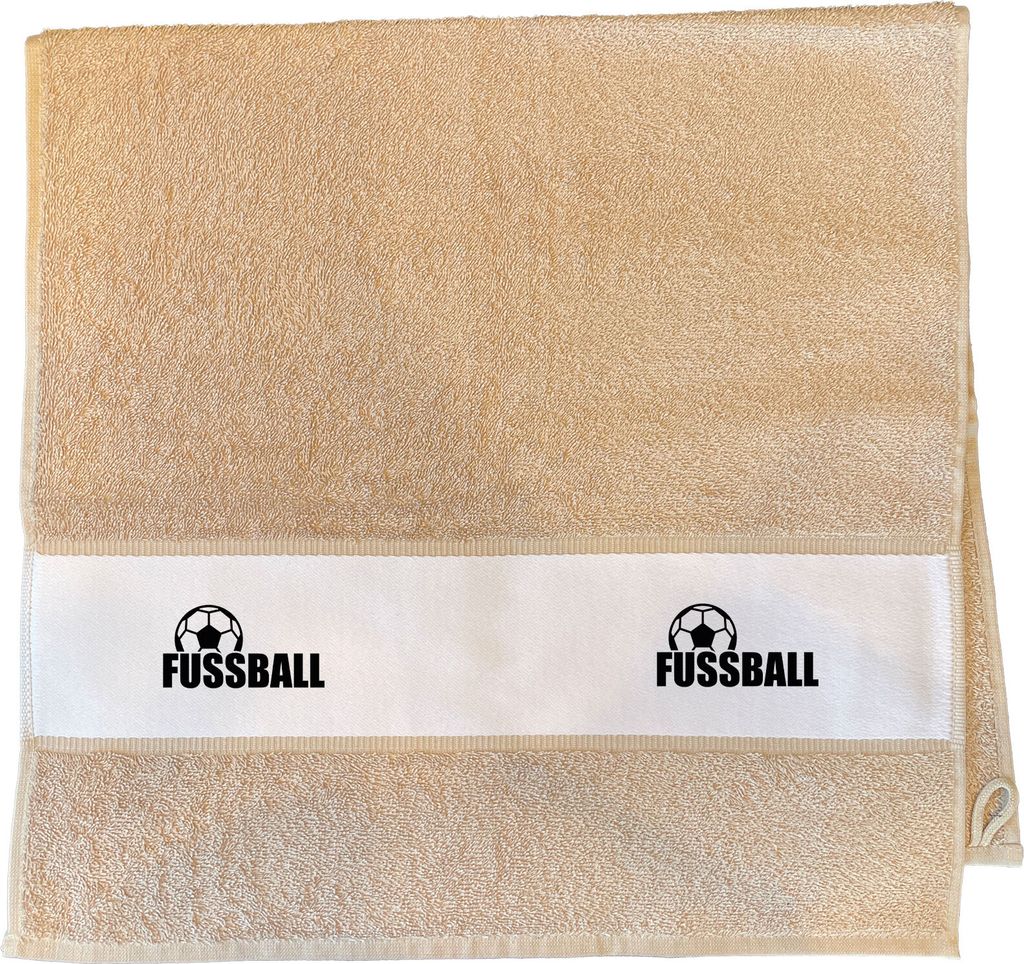 Huuraa Handtuch Fussball Ball 50x100cm Sand Baumwolle Handtuch Geschenkidee