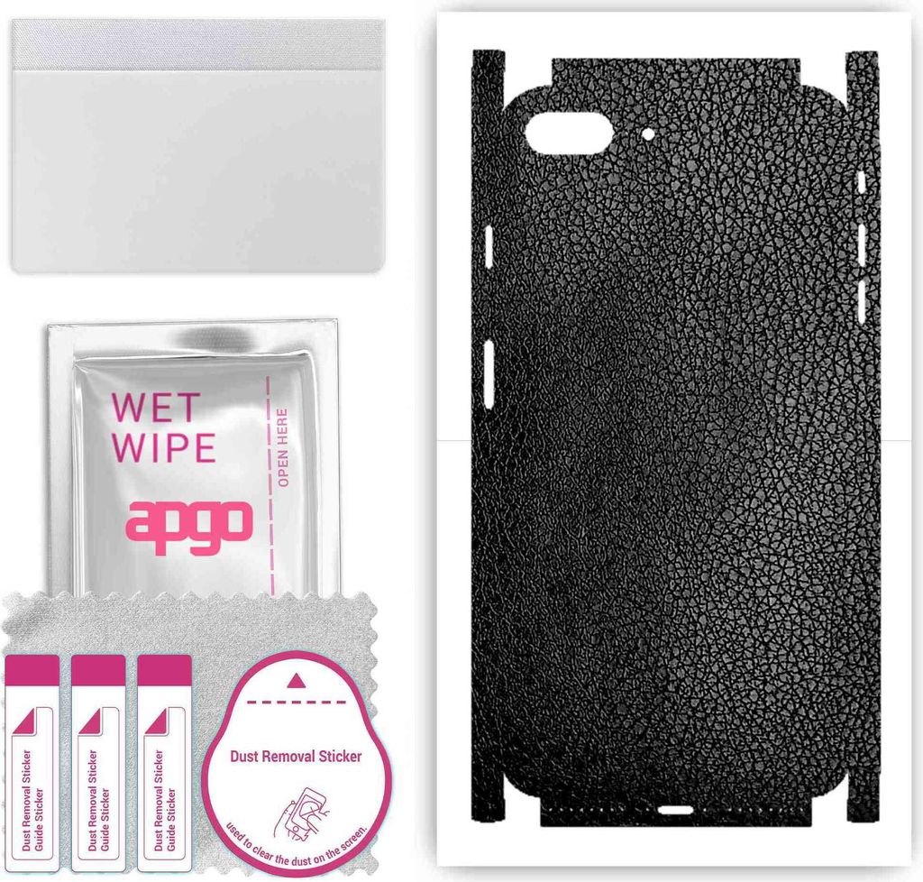 apgo Rückseite + Seiten Schutzfolie, Skin, kompatibel mit Apple iPhone 8 Plus, Hinten Displayschutzfolie aus Vinylfolie, kratzfest, einfache Monta...
