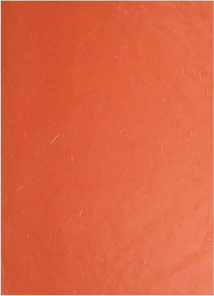Papier soie de paille orange pour découpage et scrapbooking 65x95cm