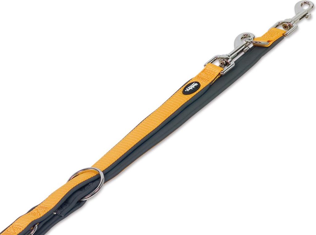 Nobby Führleine "Classic Preno" L: 200 cm, B: 20/25 mm orange / grau