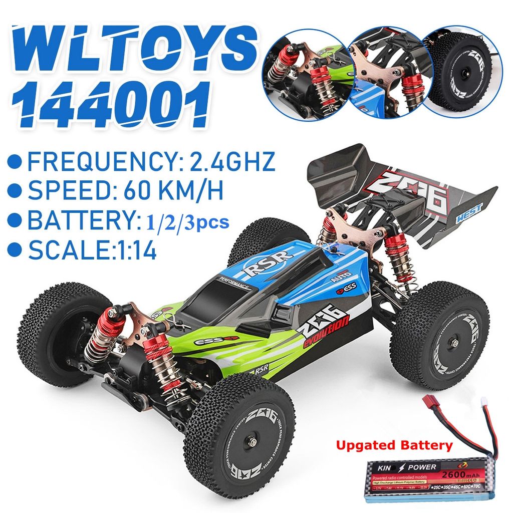 Wltoys XKS 144001 2.4G 1:14 RC 4WD 60km/h Geländewagen RC Car RTR Auto 