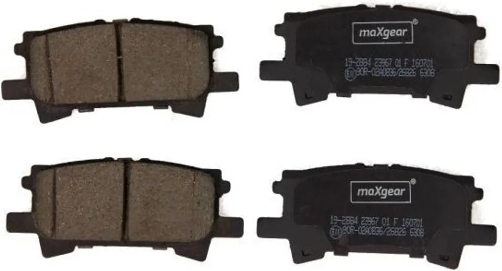 Plaquettes de frein arrière pour RX U3, Maxgear 19-2884 OE 101820699