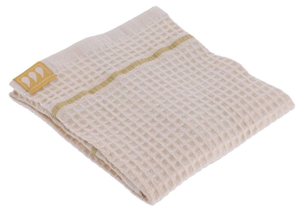 Gästehandtuch 30x50 cm 100% baumwolle mit bienenwabenmuster - beige - Tendance