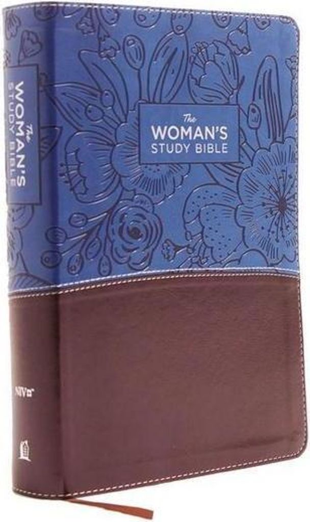 NIV, the Woman's Study Bible, Imitation Leather, Blue/Brown, Full-Color