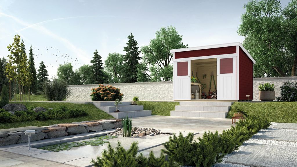 Stockton 225 Gr.1 schwedenrot B x T x H 315 x 249 x 238