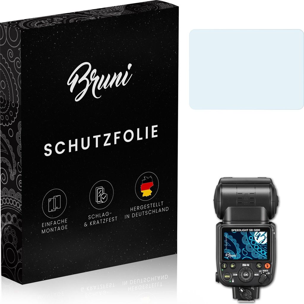 atFoliX 4061187810420, Transparent, Nikon, SB-5000, Klare Bildschirmschutzfolie, Kratzresistent, Glänzend