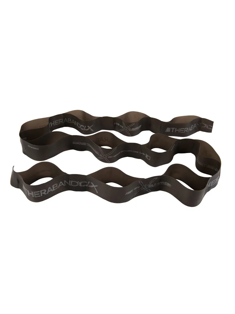 Bande Élastique Musculation Theraband CLX Noir 2m pour Renforcement Lourd