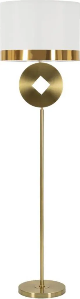 Grand Lampadaire Design Cercle Argent Ø 40x151 cm Luminaire sur Pied