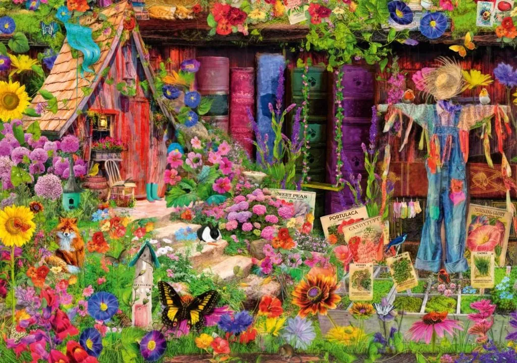 Puzzle 2000 pièces détente et relaxation : Le Jardin de l'Oiseau