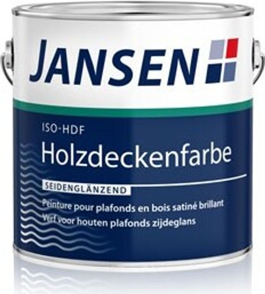 Jansen ISO HDF Holzdeckenfarbe weiß matt 5L Produktbild 