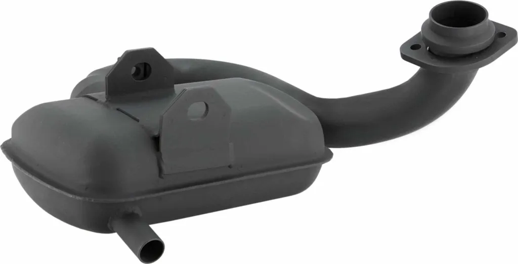 Échappement SIP Acier Noir avec Passage Large pour Roue Arrière Vespa