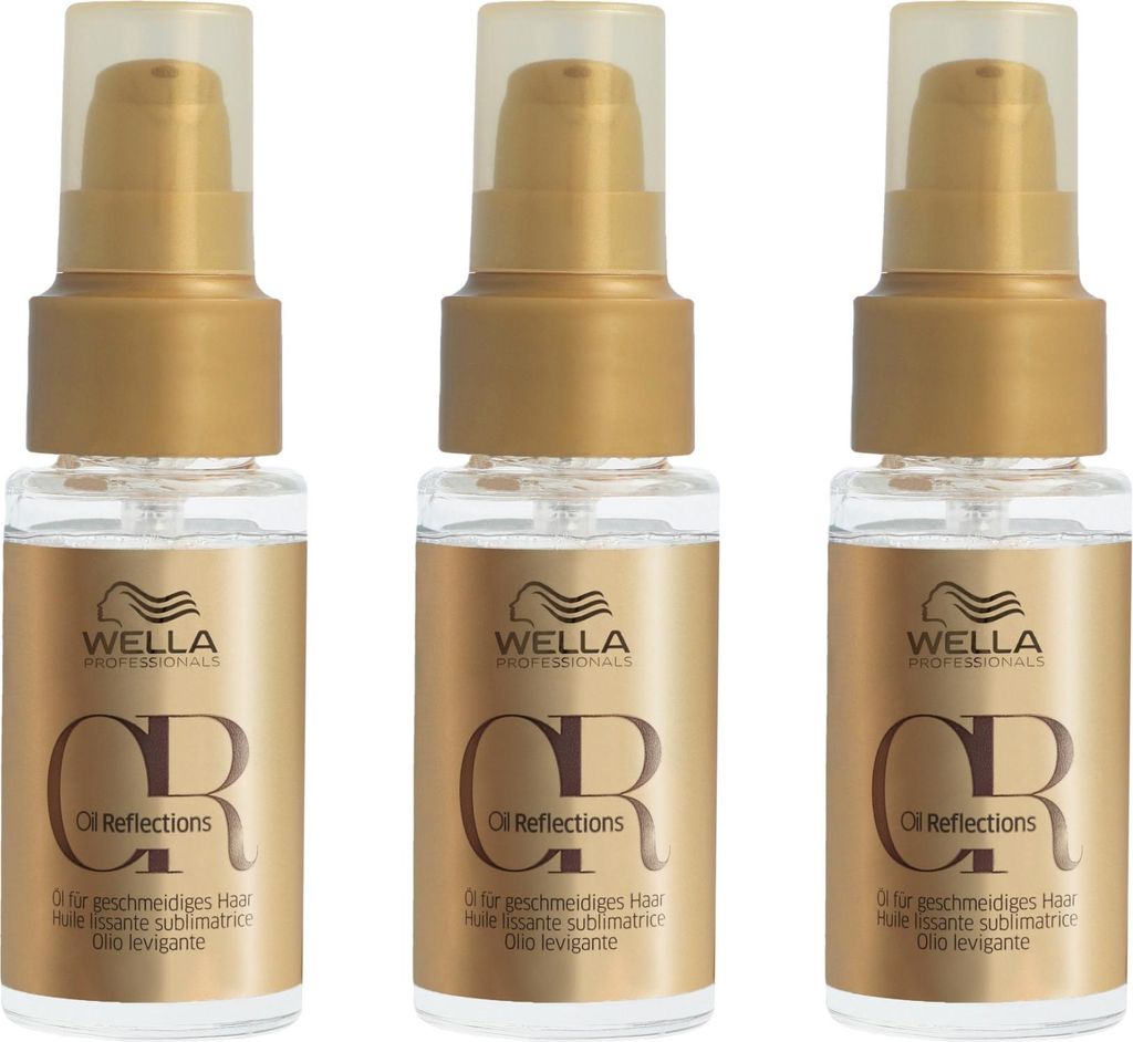 Wella Oil Reflections Smoothening Oil 3 x 30 ml Haarpflegeöl Set