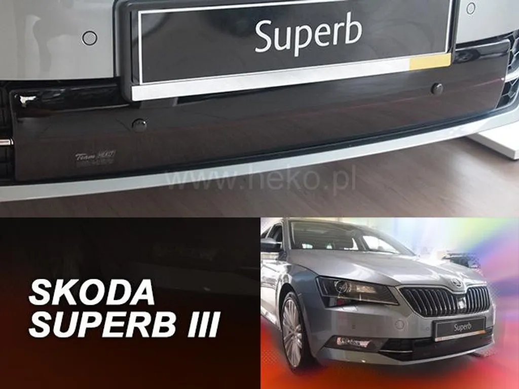 Grille hiver pour Skoda Superb III - Protection radiateur avant robuste