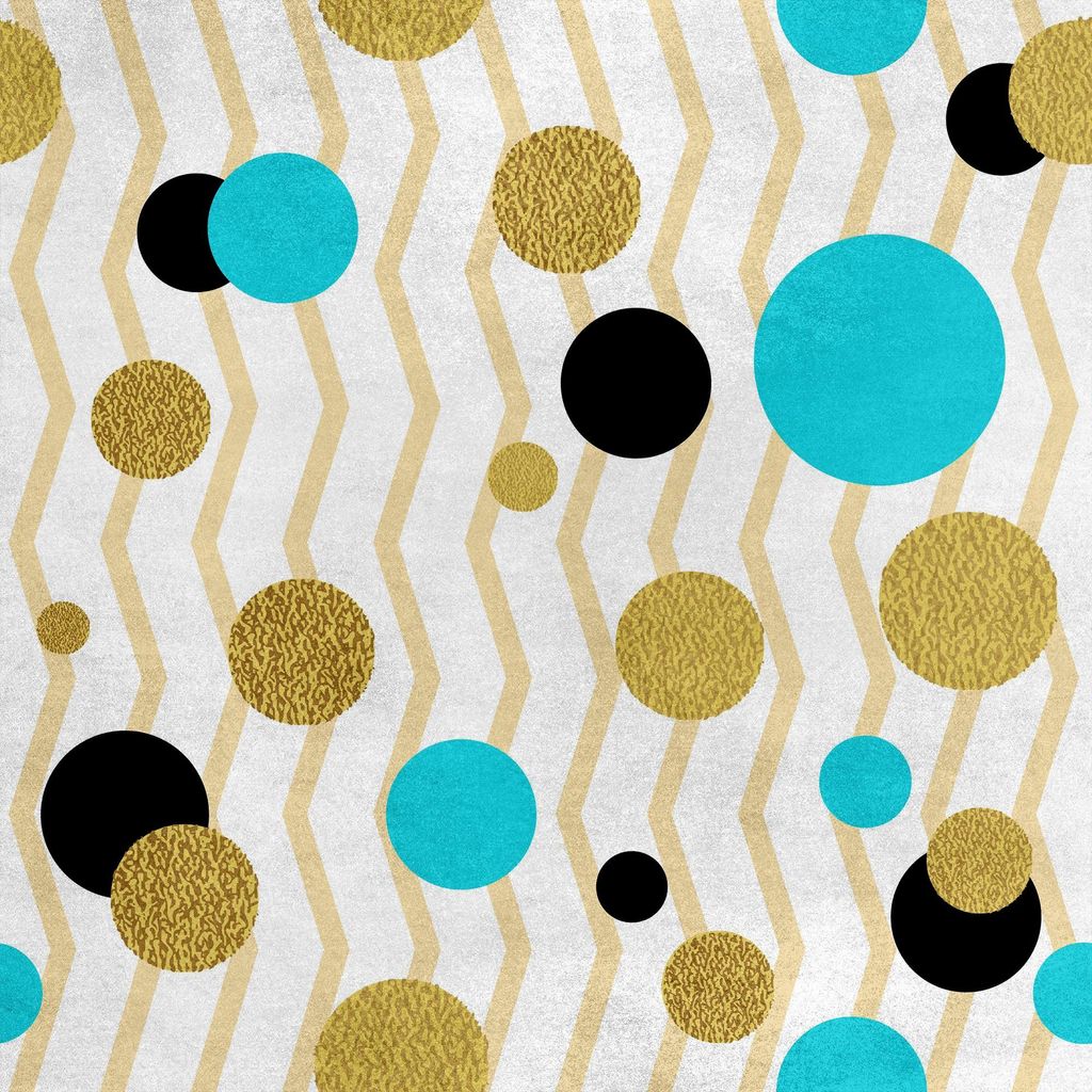 Royal Samt Stoff Polyester Zum Nähen - Motiv Punkte Zickzack
