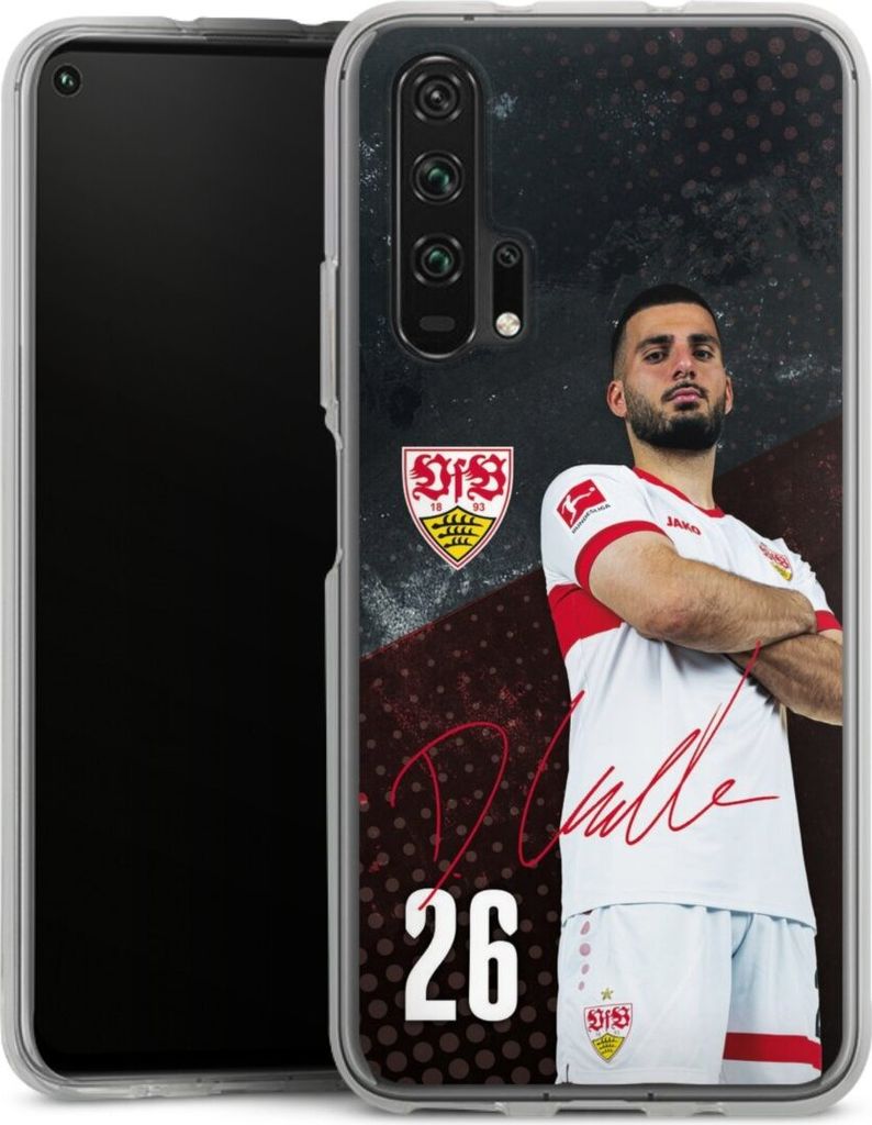 DeinDesign Handyhülle für Huawei Honor 20 Pro Silikon Hülle Case Smartphone Schutzhülle Offizielles Lizenzprodukt VfB Stuttgart Deniz Undav