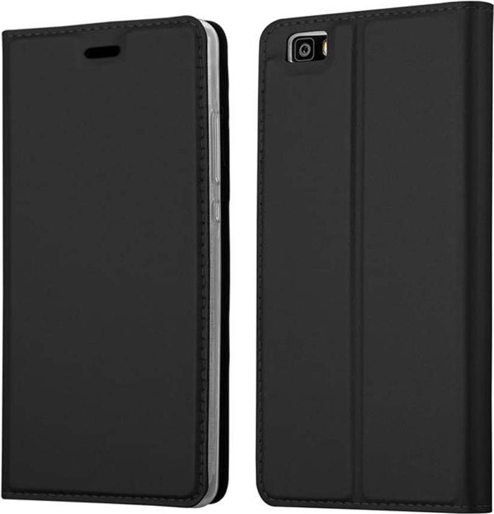 Cadorabo Handyhülle für Huawei P8 LITE 2015 Schutz Hülle in Schwarz Cover Etui Book Case Booklet