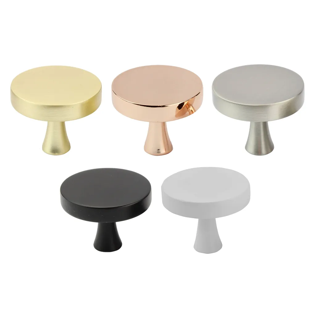 Natural Goods Berlin Maniglia per mobili KREISEL, pomolo per mobili, maniglia per armadi, pomolo per cassetti e porte, oro (spazzolato), 10 pezzi - 6