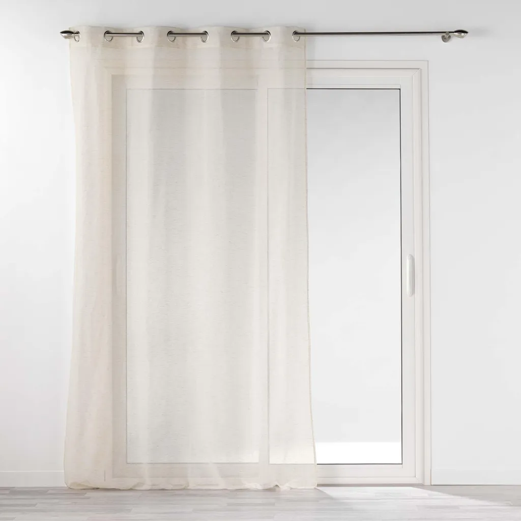 Rideau NORINE à oeillets en tissu tamisant - Format 140 x 240 cm