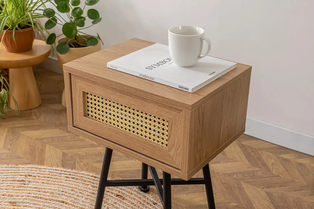 Table d'Appoint Naturelle Nala 54 - Bout de Canapé Moderne Skye Decor 54cm - 3