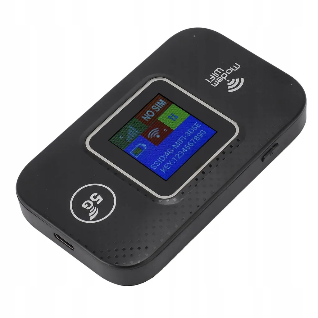 Modem WiFi 4G LTE Pro Edition, alta velocità 300 Mb/s, display a colori, router WiFi mobile 4G per telefoni cellulari, laptop e tablet (nero)
