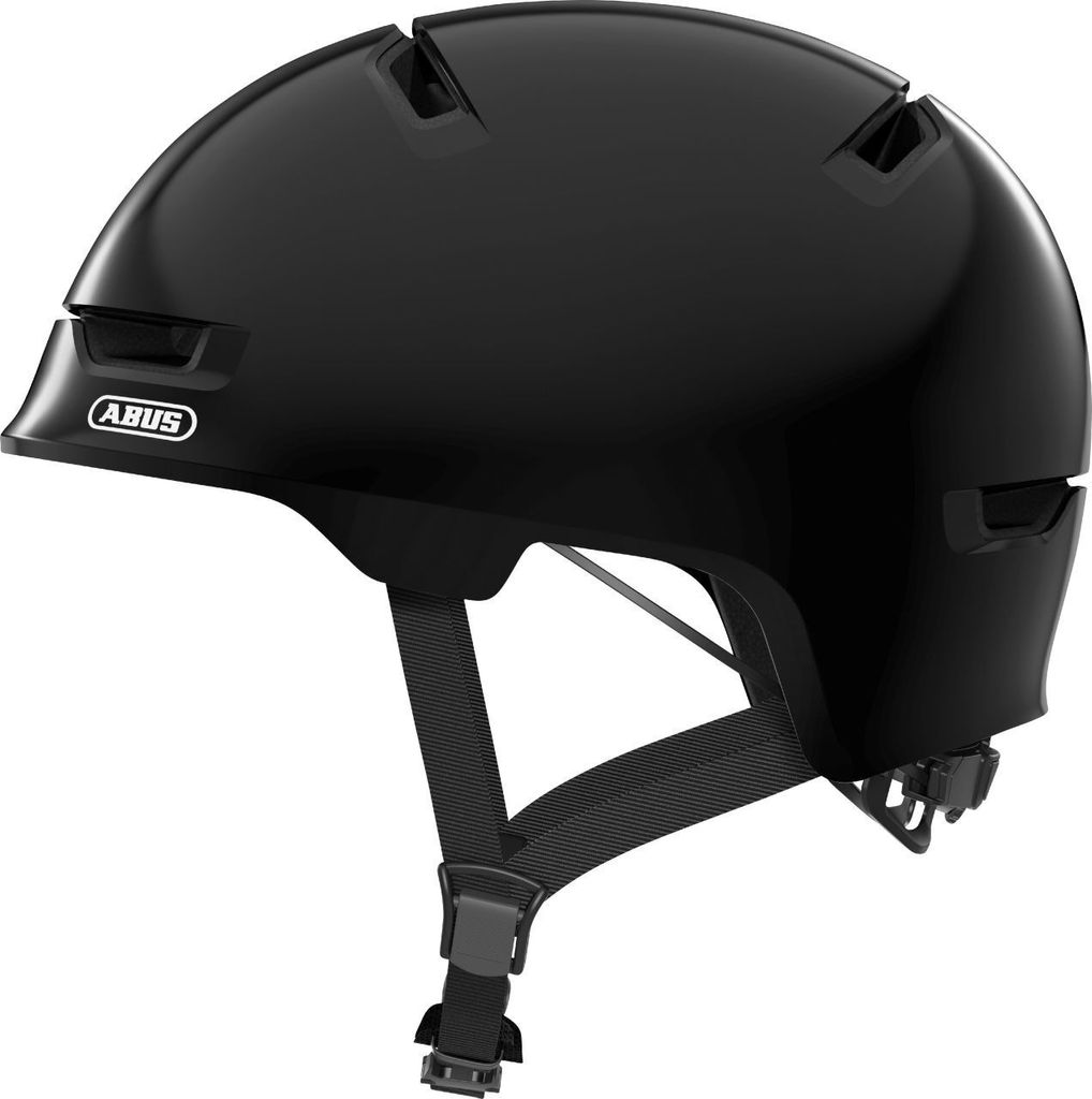 Abus Fahrradhelm Kinder Youth Größe S shiny black