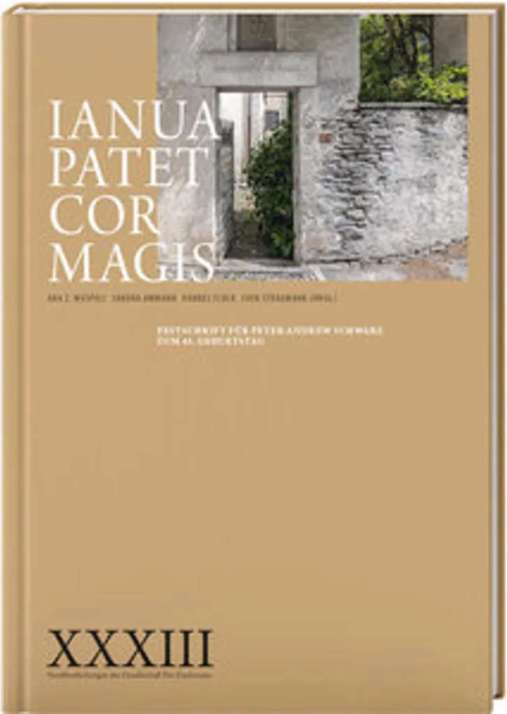Ianua Patet Cor Magis : Plaque de Porte Décorative en Laiton Poli