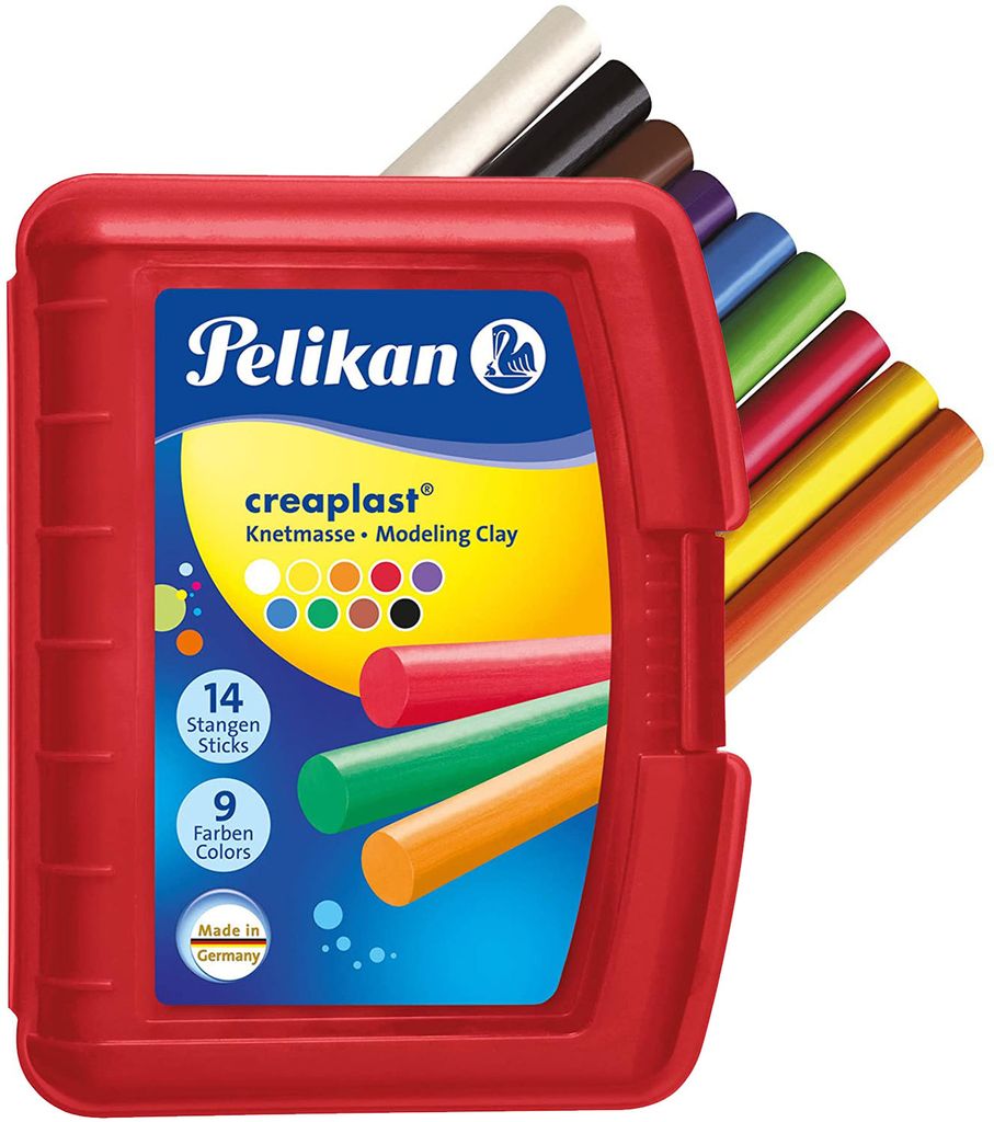 Pelikan 622670, Modellierton, Mehrfarbig, Kind, 9 Stück(e), 9 Farben, 300 g