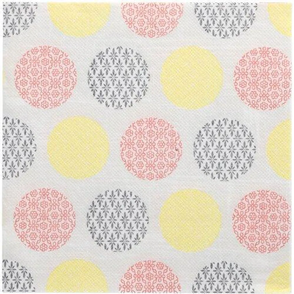 Serviettes jetables épaisses aspect lin motif Rococo pour table élégante