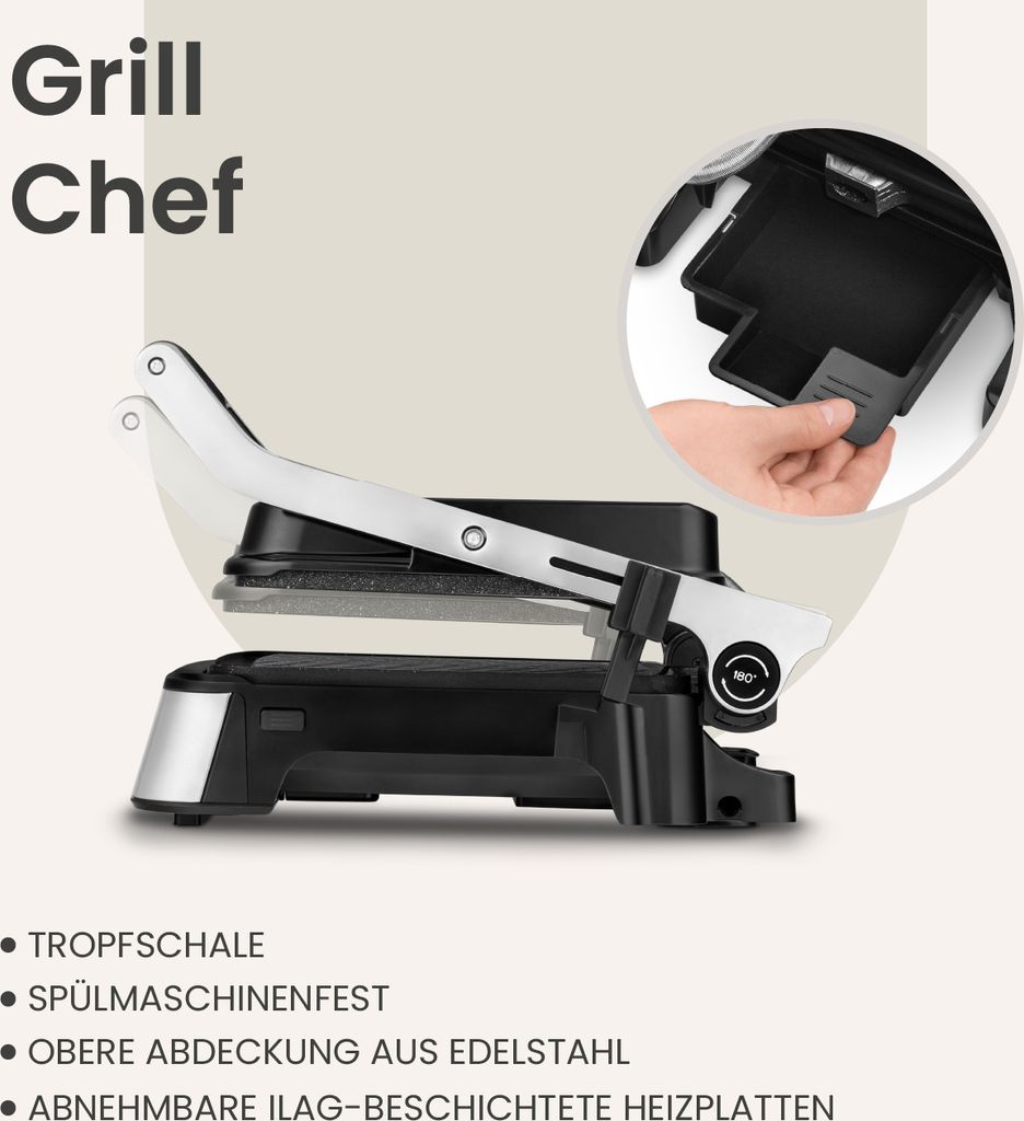 ZEEGMA Elektrický kontaktný gril a sendvičovač 2100 W, 2v1, Obrázok produktu 41