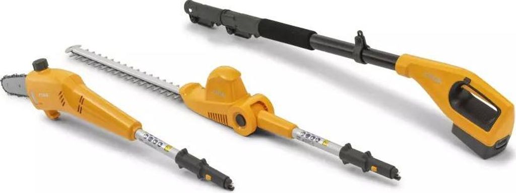 STIGA SMT 100e Kit de Multifunktionswerkzeug mit Akku, bis zu 70 Minuten de Autonomie, Akku de 20 V (4 Ah), Gelb/Grau/Schwarz