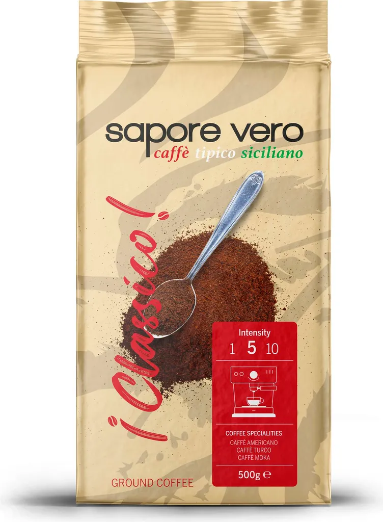 Café moulu aromatique TEMPELMANN Sapore Vero Classico format 500g