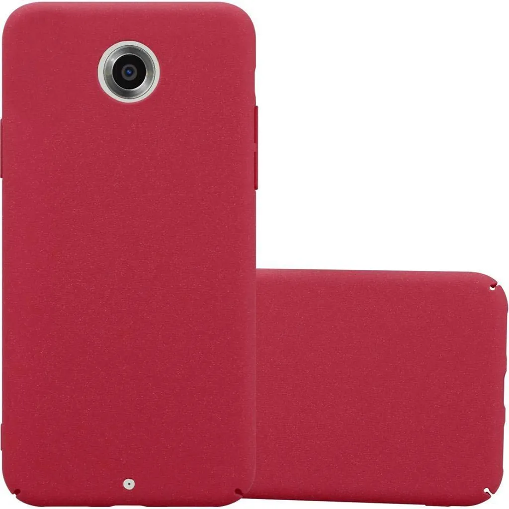 Cover Cadorabo Rosso Fuoco per Motorola Nexus 6 - Spacca di Brutto!