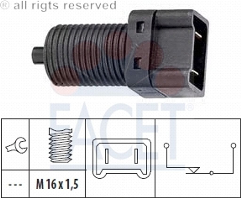 Facet Bremslichtschalter 7.1075