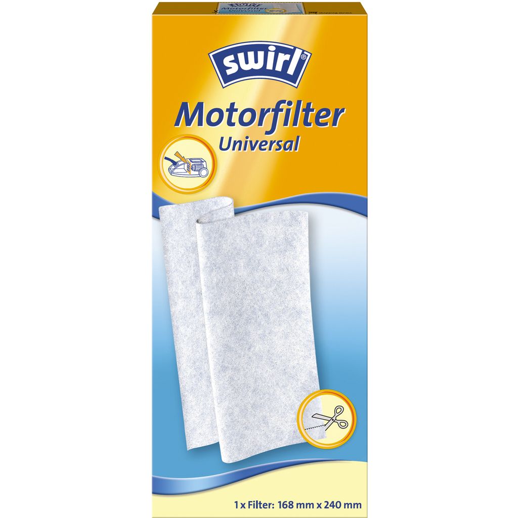 A product box for Swirl Motorfilter Universal.