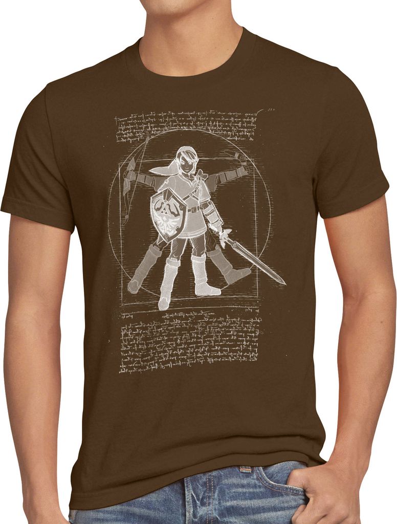 style3 Vitruvianischer Link Herren T-Shirt snes legend