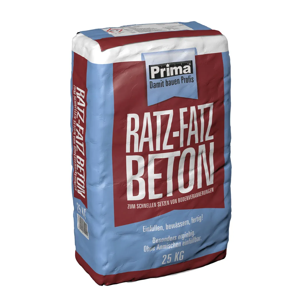 Ancoraggi Sicuri con Prima Ratz-Fatz Beton 25 kg | Resistente al Gelo